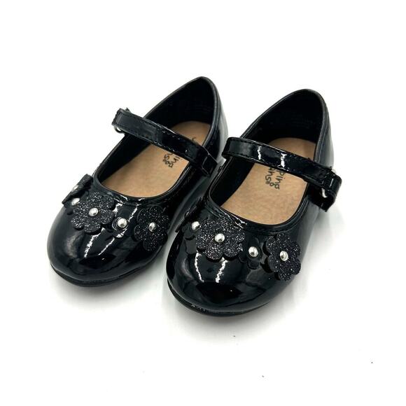 New W/O Tags Jumping Bean Mary Jane Flower Shoes, Sz Toddler 6 (T6-A) - Picture 1 of 6